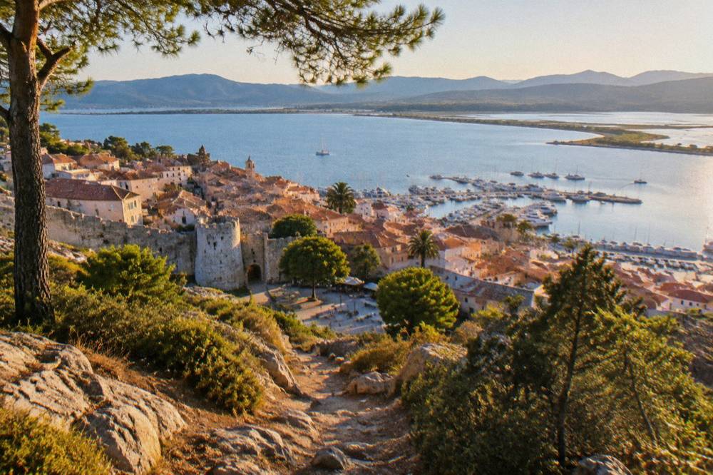 Pine forest trails above Porto-Vecchio in southern Corsica